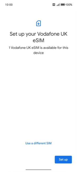 Press Set up. Press Set up.