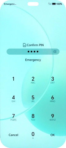 Key in the new PIN again and press OK.