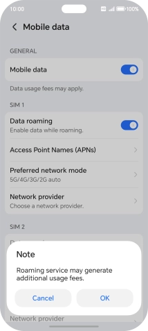 If you turn on the function, press OK. If you turn on the function, press OK.