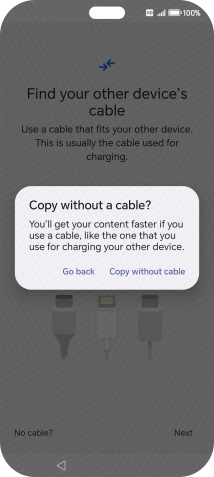 Press Copy without cable.