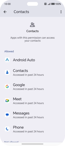 Press the required app. Press the required app.
