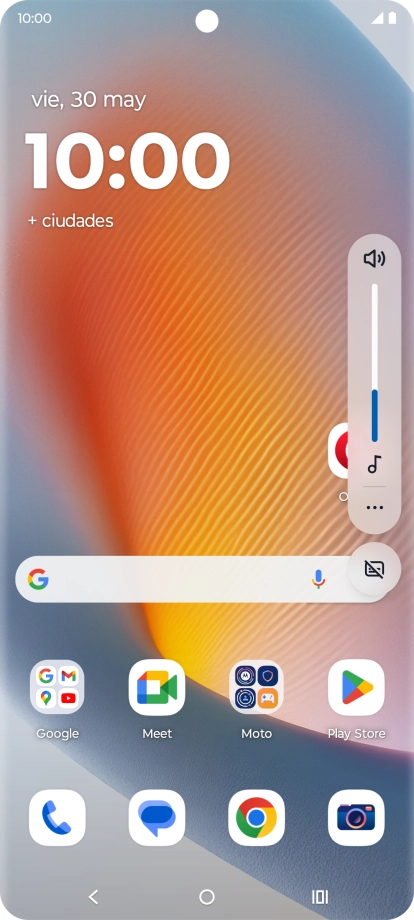 Pulsa el icono de modo de sonido las veces que sean necesarias para activar o desactivar el modo silencioso.