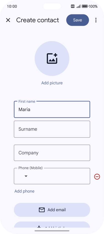 Press Surname and key in the required last name. Press Surname and key in the required last name.