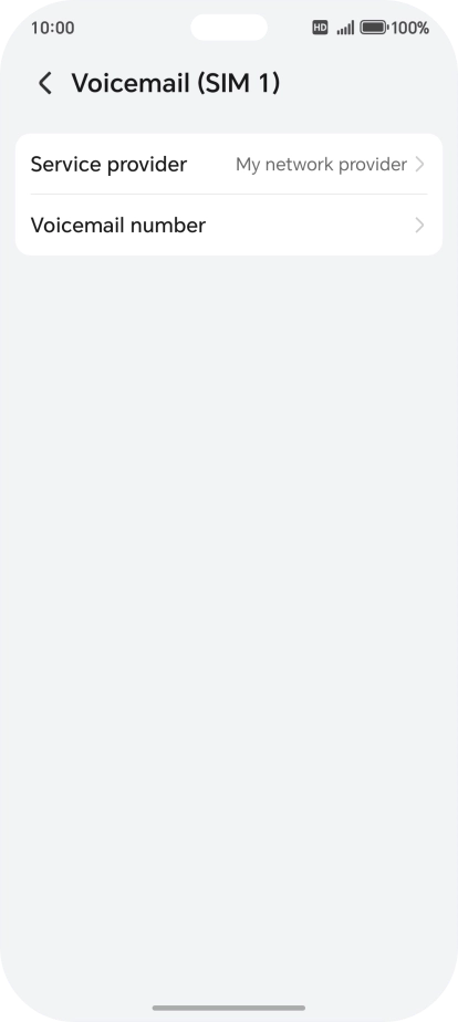 Press Voicemail number. Press Voicemail number.