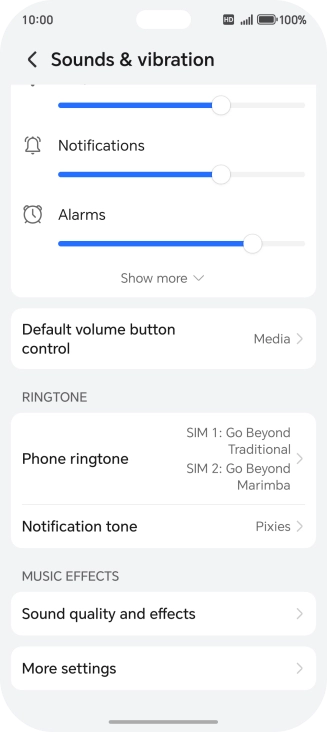 Press Phone ringtone.