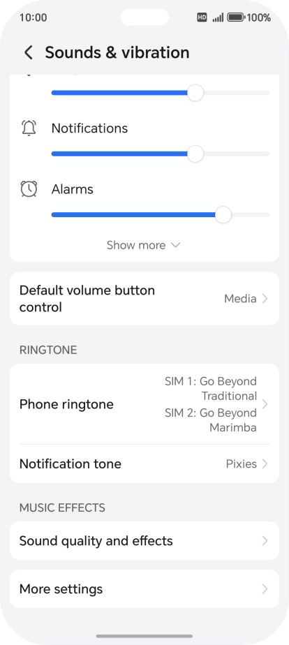 Press Phone ringtone.