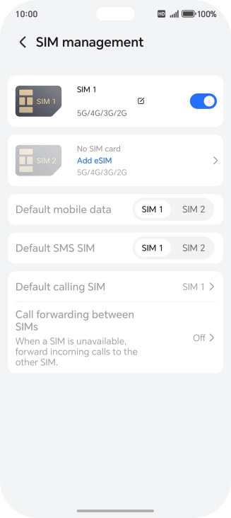 Press Add eSIM. Press Add eSIM.
