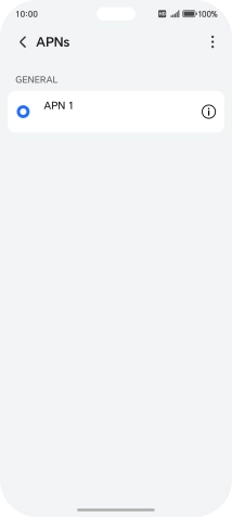 Press the menu icon.