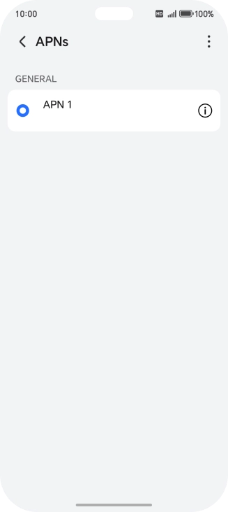 Press the menu icon.