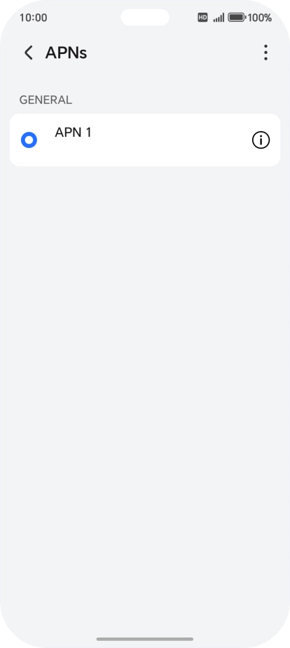 Press the menu icon.