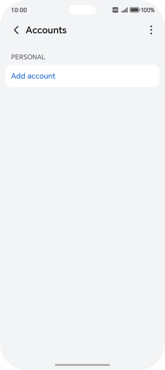 Press Add account. Press Add account.