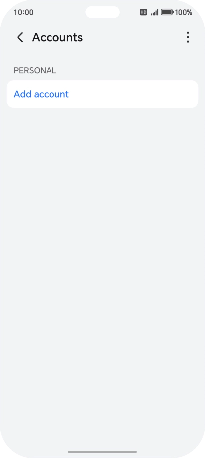 Press Add account. Press Add account.