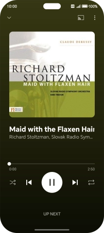 Press arrow right to go to the next audio file.