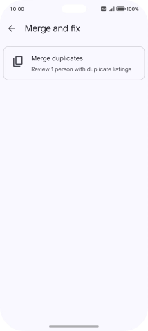 Press Merge duplicates.