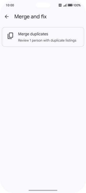 Press Merge duplicates.