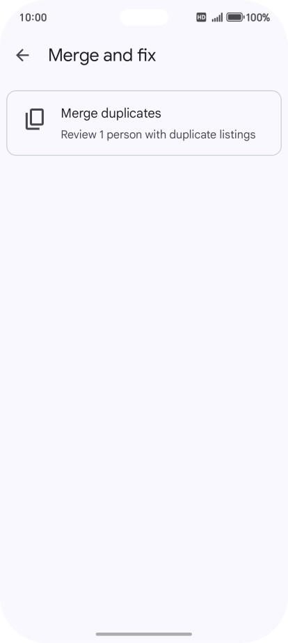 Press Merge duplicates.