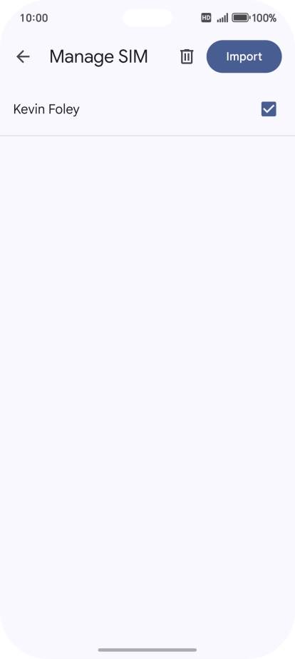 Press the fields next to the required contacts to select them. Press the fields next to the required contacts to select them.