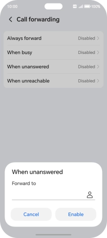Key in +447836121121 and press Enable. Key in +447836121121 and press Enable.