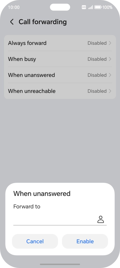 Key in +447836121121 and press Enable. Key in +447836121121 and press Enable.