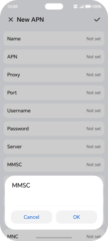 Key in http://mms.vodafone.co.uk/servlets/mms and press OK.