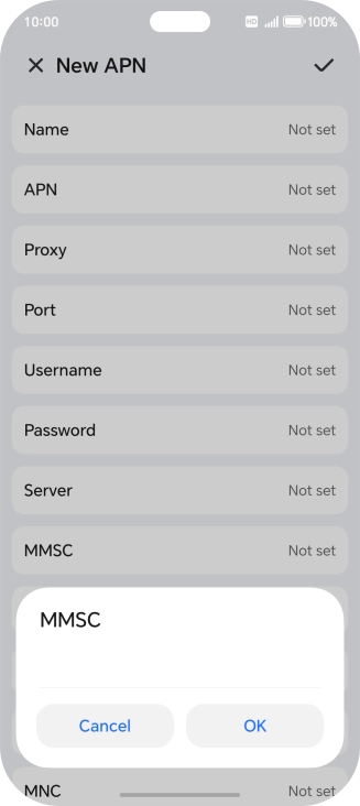 Key in http://mms.vodafone.co.uk/servlets/mms and press OK.