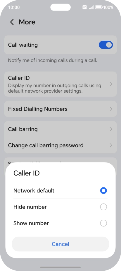 Press Show number to turn on caller identification. Press Show number to turn on caller identification.