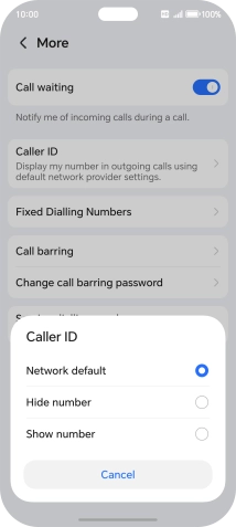 Press Show number to turn on caller identification. Press Show number to turn on caller identification.