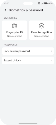 Press Fingerprint ID.
