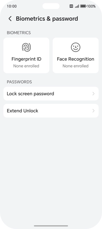 Press Fingerprint ID.