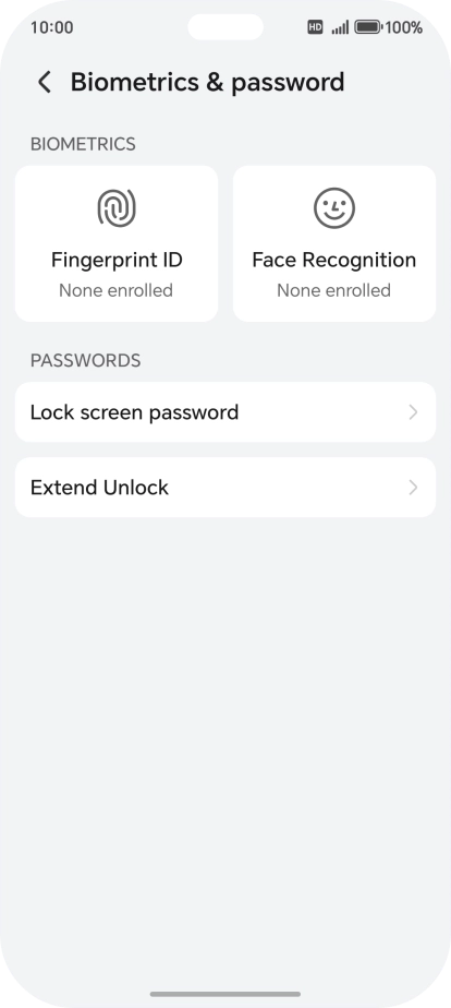 Press Fingerprint ID.