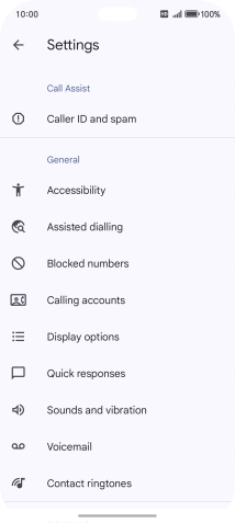 Press Calling accounts.