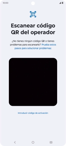 Coloca el código QR dentro del marco de la cámara del teléfono para escanearlo.
