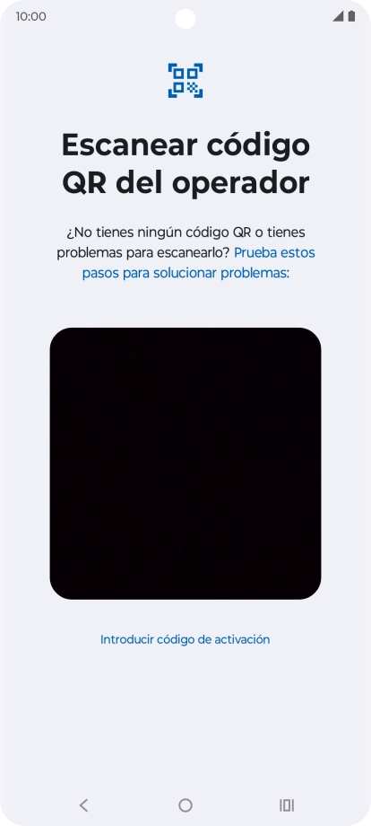 Coloca el código QR dentro del marco de la cámara del teléfono para escanearlo.