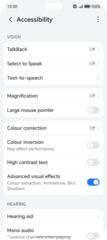 Press the required setting below Press the required setting below