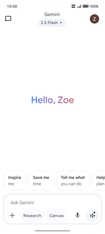 Press the profile icon. Press the profile icon.