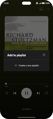 Press Create a new playlist.