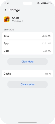 Press Clear cache.