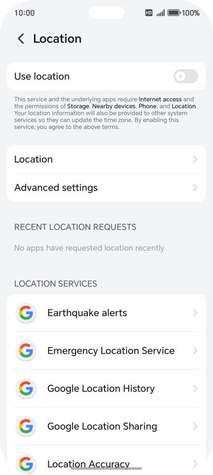 Press the indicator next to Press the indicator next to