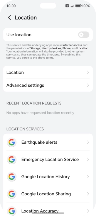 Press the indicator next to Press the indicator next to