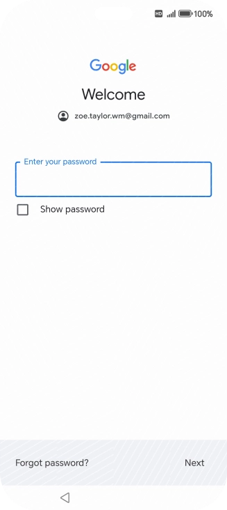 Press the field below 