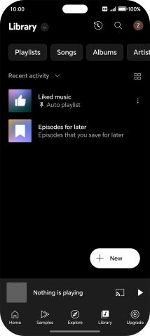Press the drop down list.