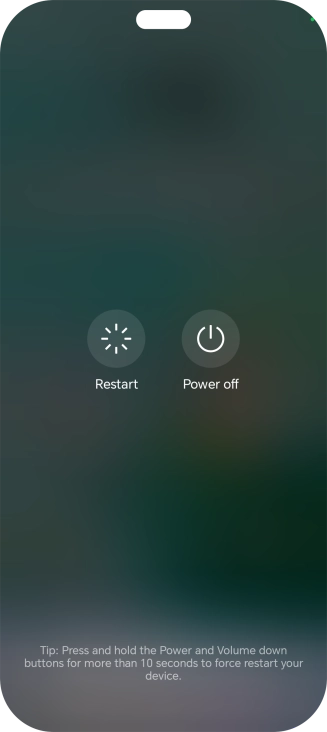 Press Power off. Press Power off.