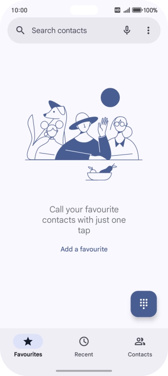 Press the menu icon.