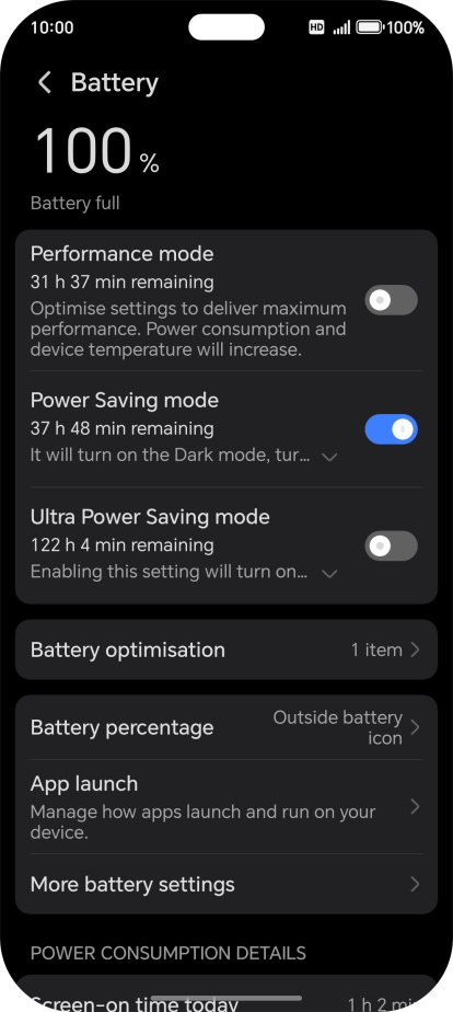 Slide your finger upwards starting from the bottom of the screen to return to the home screen.