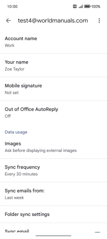 Press Account name and key in the required name.
