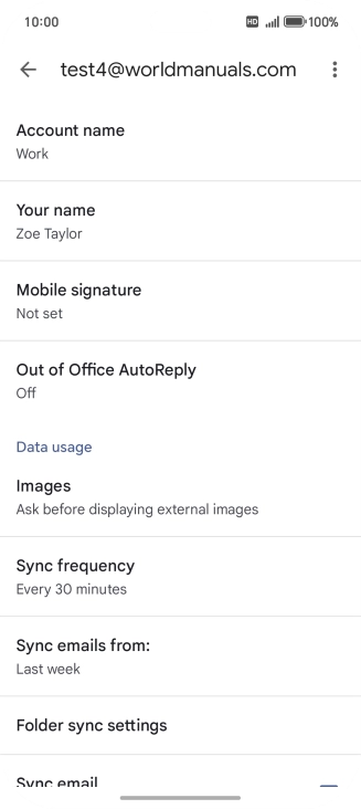 Press Account name and key in the required name.