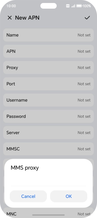 Key in 212.183.137.012 and press OK.