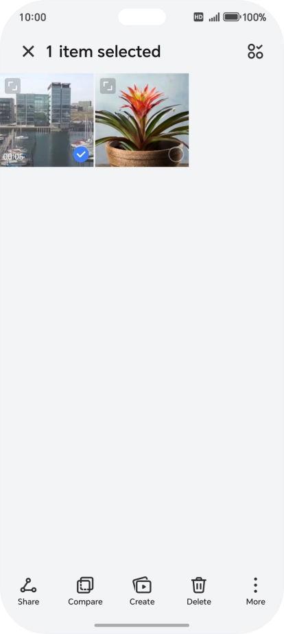 Press the select all icon.