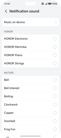 Press the required message tones to hear them.