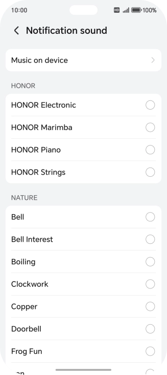 Press the required message tones to hear them.